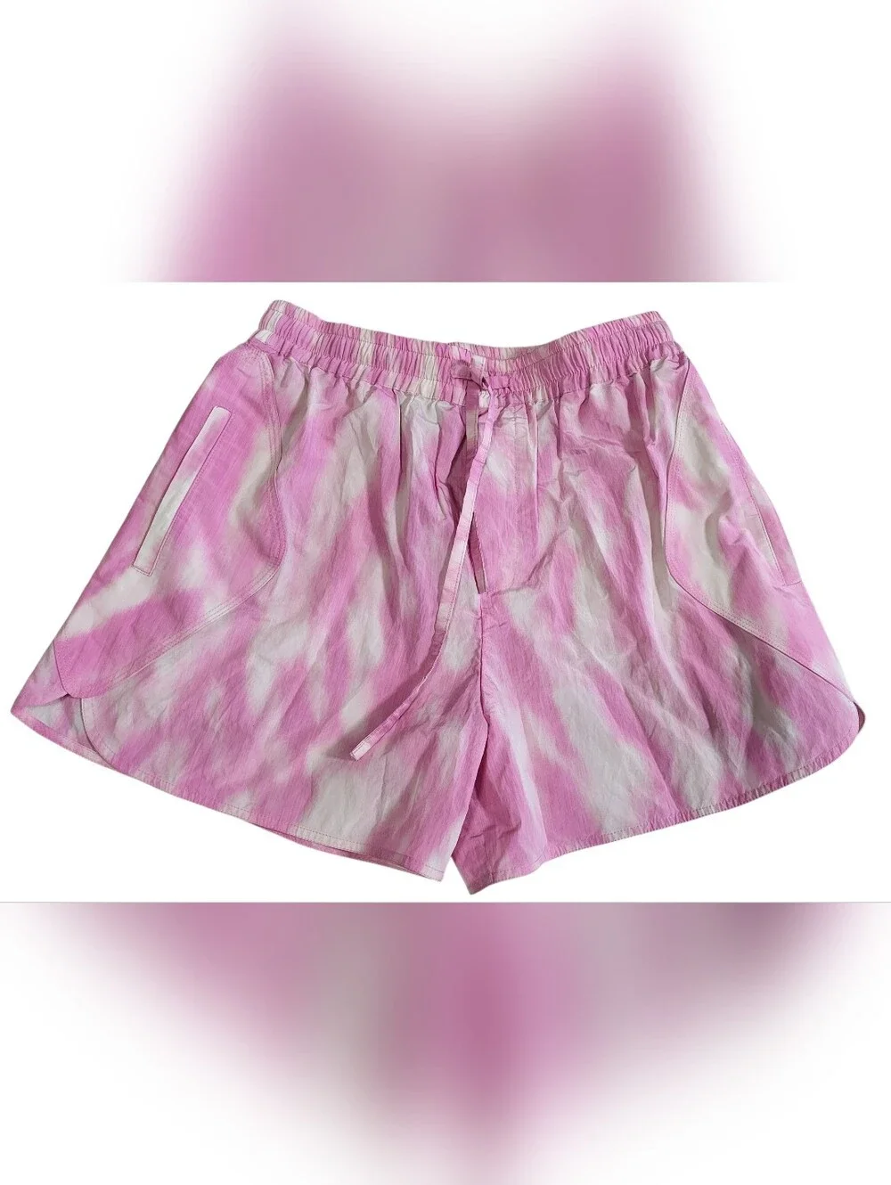 GANNI Tech Fabric Shorts Dreamy Daze Phlox Pink Size 36 / US 2 Pockets